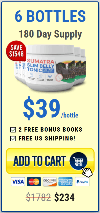 Sumatra Slim Belly Tonic 6 bottle$39